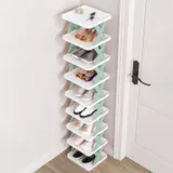 9Tier Narrow Entryway Shoe Rack for Entrydoor Plastic Vertical — photo 1