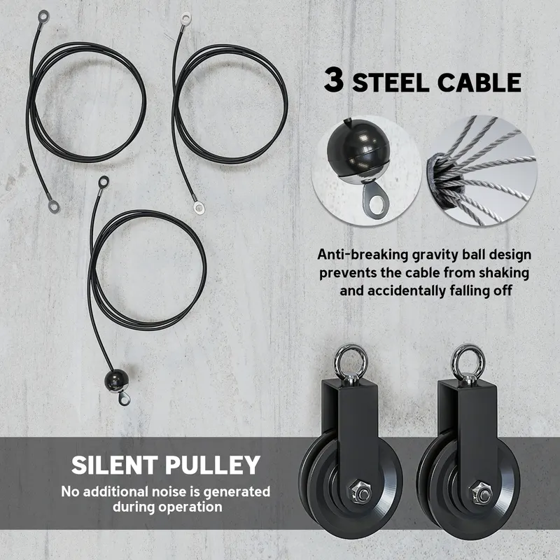 Weight Cable Pulley System for Home Gym with Universal Loading — photo 5