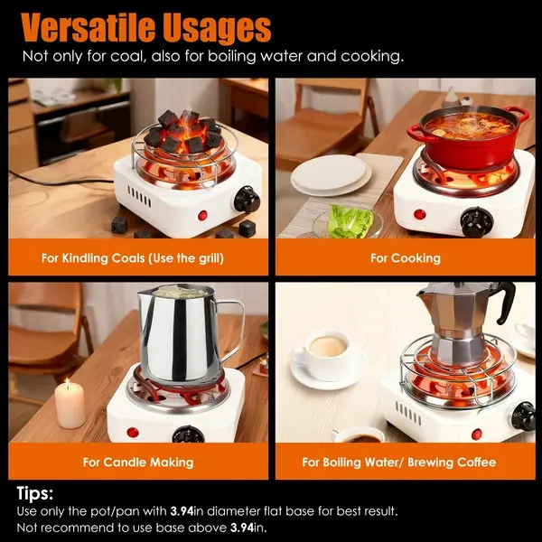 Electric Charcoal Burner 500W Hookah Charcoal Burner Compact — photo 8