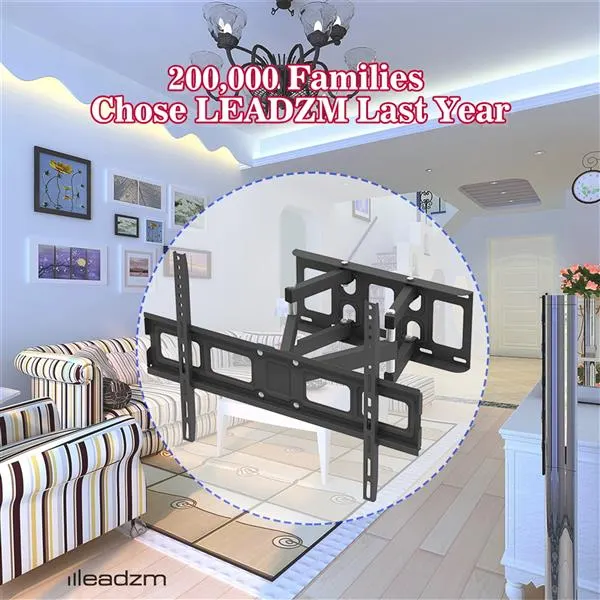 32-70 Inch Double Swing Large Base TV Stand