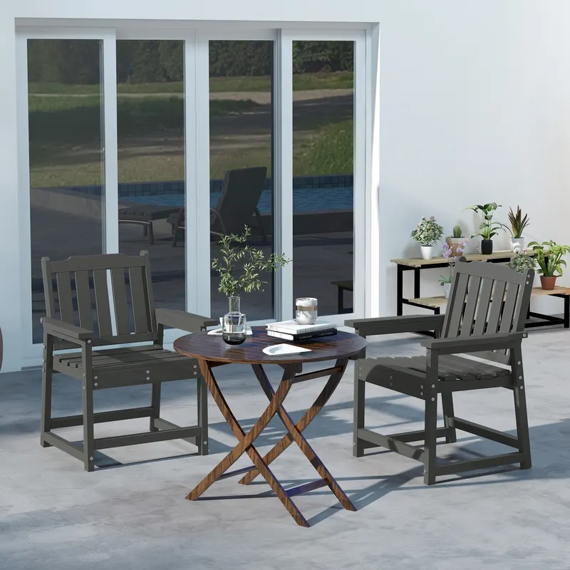 2 Piece All-weather Patio Chairs — photo 2