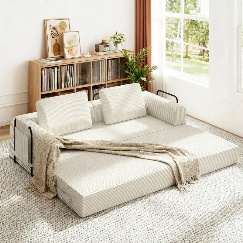 78 Inch Convertible Sleeper Sofa Bed β photo 5