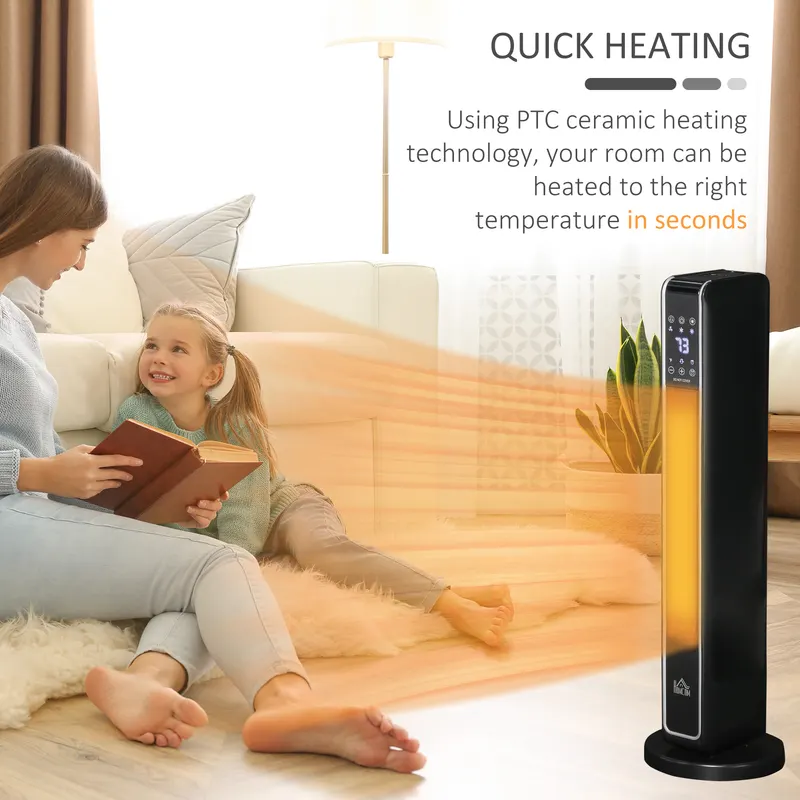 2-In-1 Portable Electric Tower Heater — photo 7