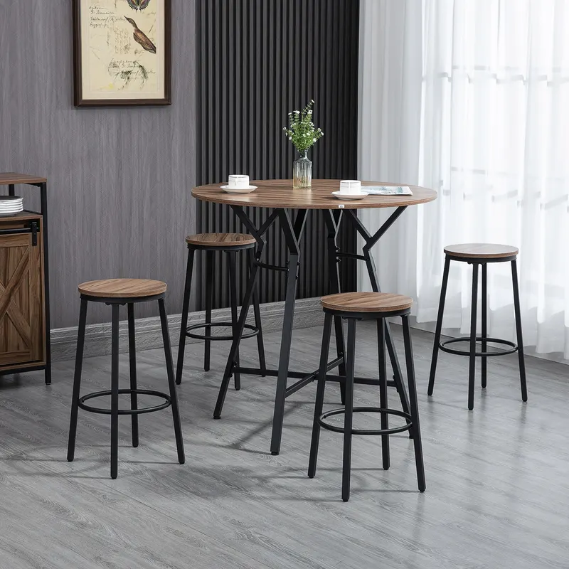 5-Piece Bar Table and Chairs Set — photo 2