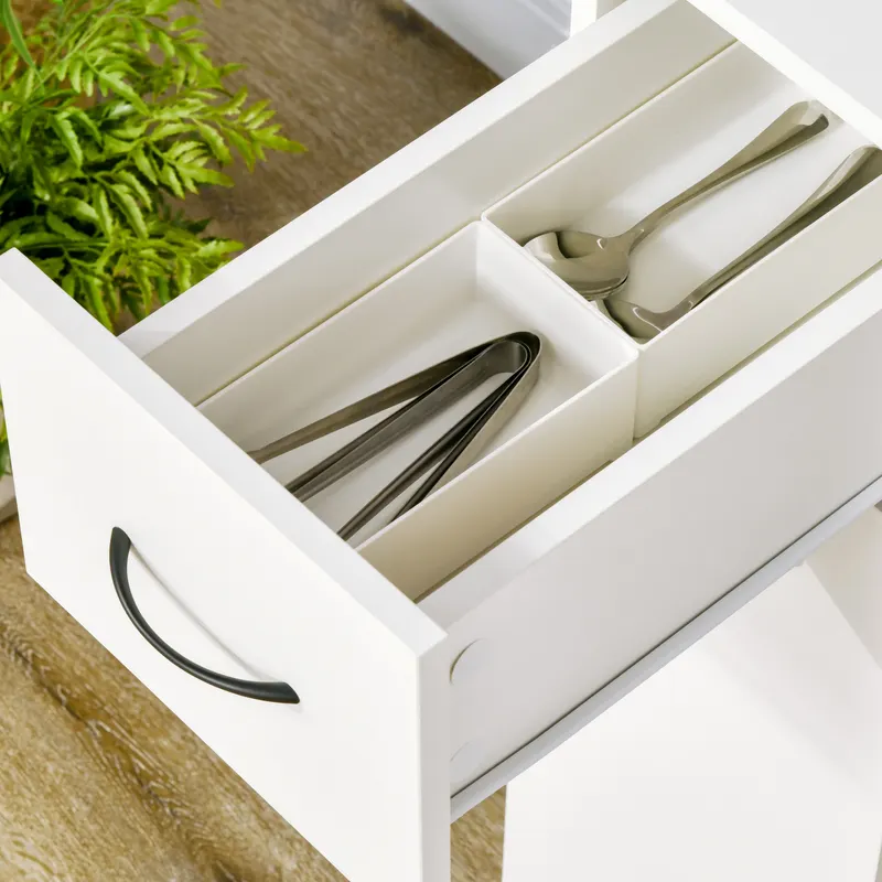 3- Tier Slim Storage Cart — Rolling Narrow Kitchen Cart — photo 5
