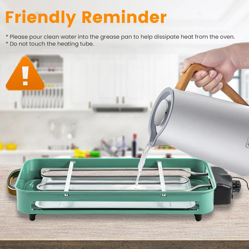 2000W Electric Indoor Grill for Food Preparation Family — photo 4