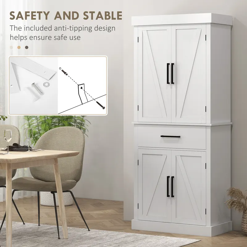 72" Tall Kitchen Cabinet β Kitchen Pantry Cabinet with Barn β photo 7