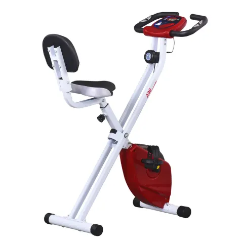 Foldable Indoor Stationary Bike with 8 Levels of Magnetic