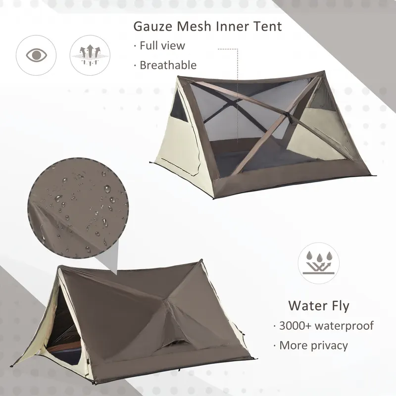 2-3 People Pop Up Camping Tent Waterproof Automatic Instant Tent — photo 5