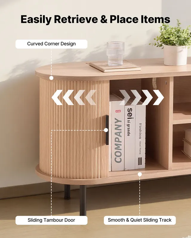 TV Stand — Boho Entertainment Center for TVs Up to 58 in — photo 2