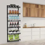 Black-white Options -- 1Pc Over the Door Pantry Organizer 6-Tier — photo 6
