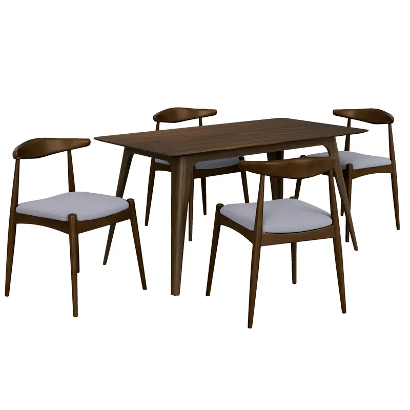 5-Piece Dining Set 1 Table 4 Chairs — photo 3