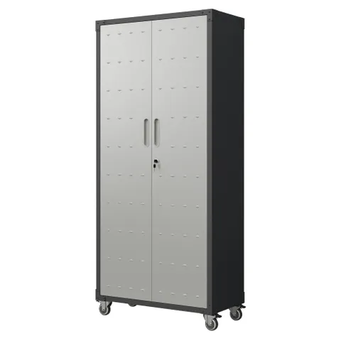 71 Metal Garage Storage Cabinet with Wheels