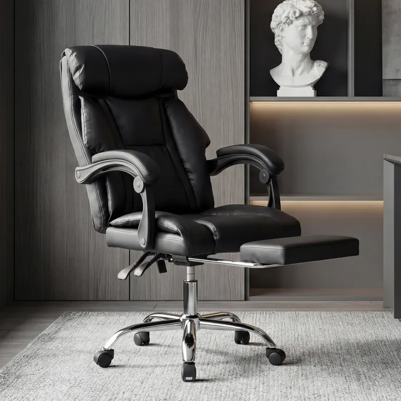 Office Chair Adjustable Height Executive Desk Chair with Foot β photo 4