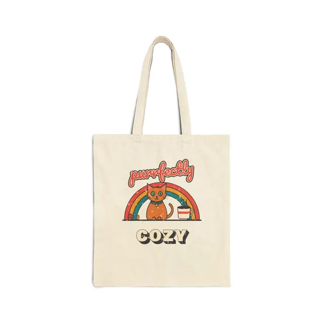 Purrfectly Cozy Tote Bag