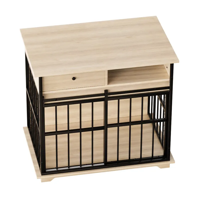 Dog Crate Furniture — Large Dog Cage Furniture with Tray — photo 4