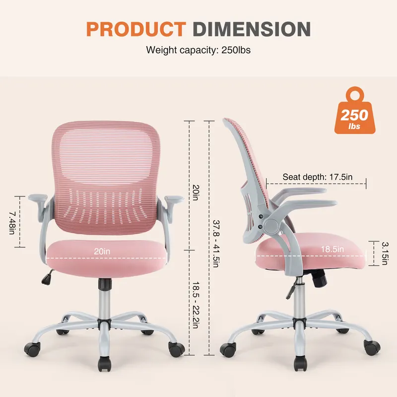 Tall Office Chair for Standing Desk with Adjustable Foot Ring — photo 6