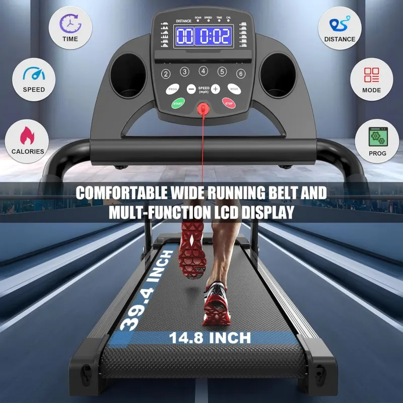 Foldable Treadmills for Home — Portable Treadmill with Handles — photo 8