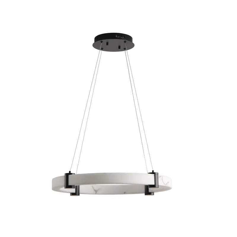 Modern LED Pendant Light β 24-Inch Round Hanging Chandelier β photo 3