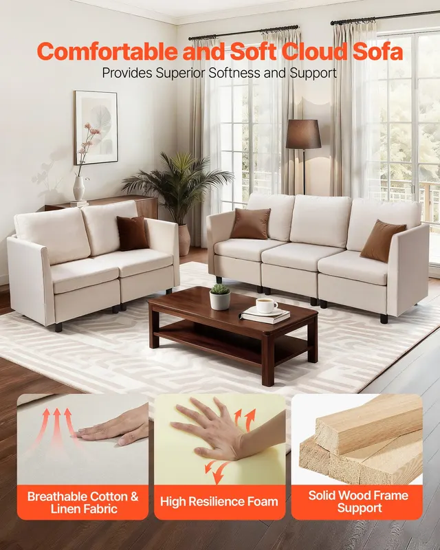 Modular Sectional Sofa — Modern 5-Seater Modular Sofa — photo 2
