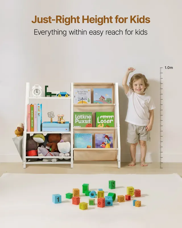 3-Tier Kids Bookshelf — Toy Storage Organizer for Toddler — photo 4