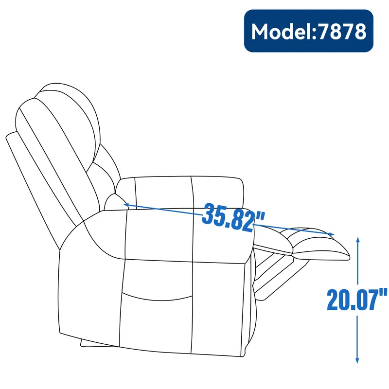 Power Lift Recliner Chair Heat Massage Dual Motor Infinite β photo 3