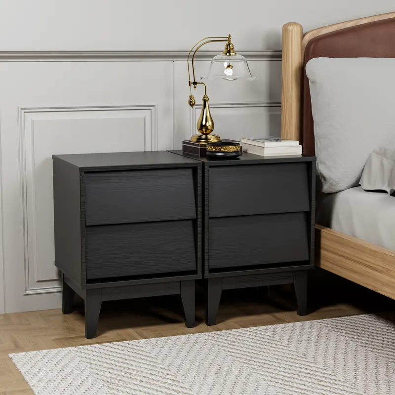 2 Set Nightstands Features Vintage-style and Bevel Design β photo 4