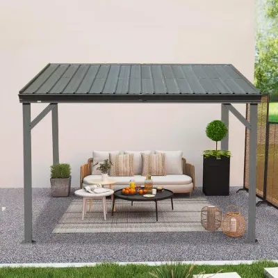 Lean to Gazebo with Upgraded Drainage System β photo 2
