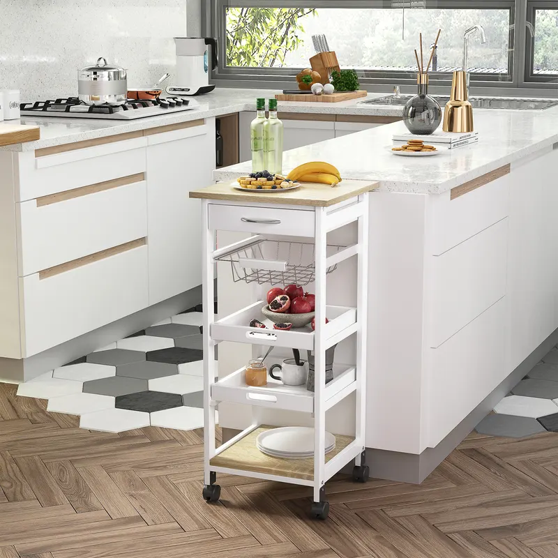 Mobile Kitchen Cart β Rolling Kitchen Island with Storage β photo 5