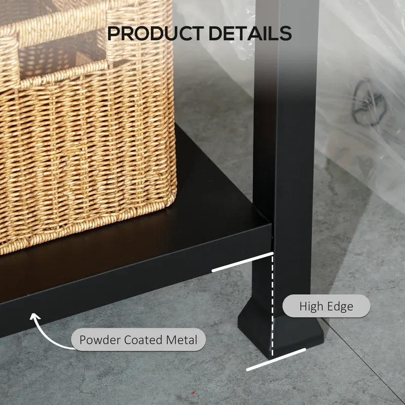3-Shelf Outdoor Grill Cart Table with Side Handle — photo 6