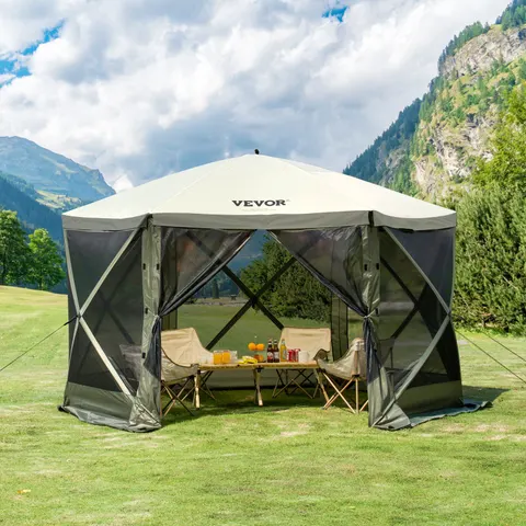 Pop Up Gazebo Tent β Pop-up Screen Tent 6 Sided Canopy Sun