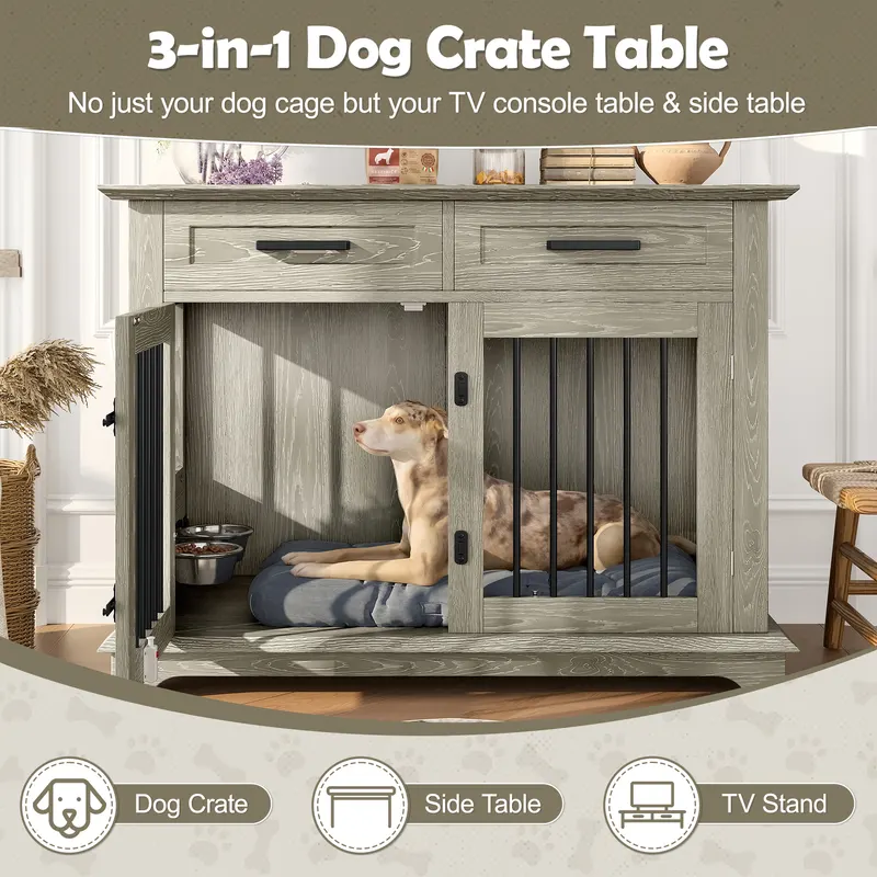 44.48 Large Dog Crate Furniture — photo 2