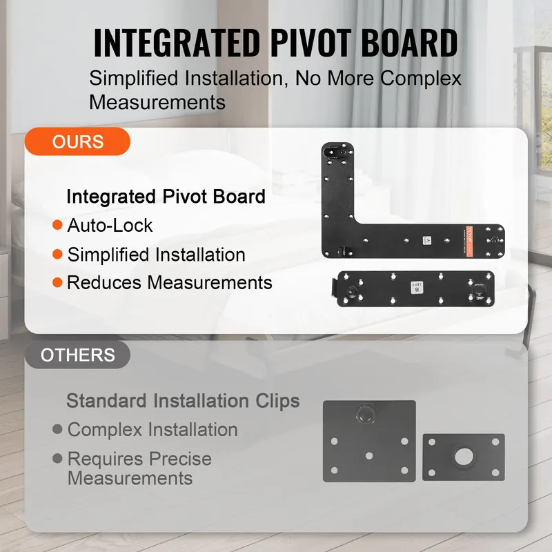 Murphy Bed Kit Twin Deluxe DIY Wall Bed Mechanical Hardware Kit β photo 4