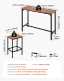Bar Table — 3PCS 47″ Bars Tables Set — photo 3