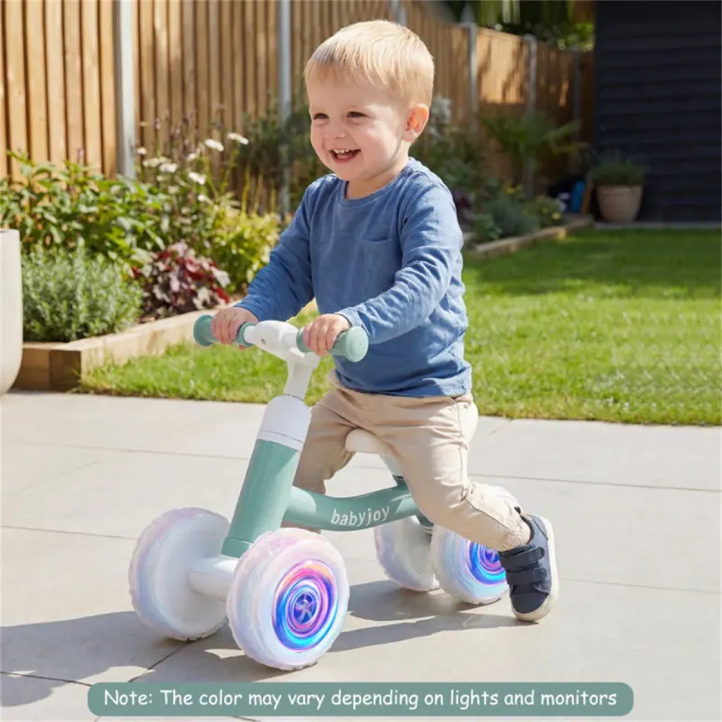 4 Wheel Kids Balance Bike with Light Up Wheels — photo 4