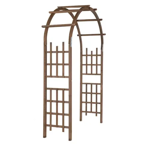 7FT Wooden Garden Arbor — Wedding Arch Backdrop Stand