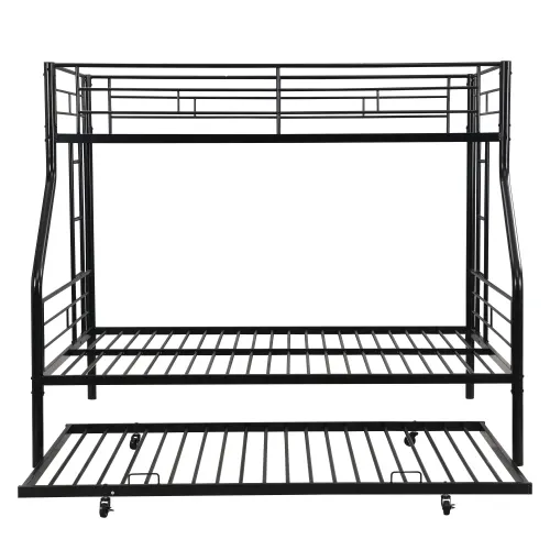 Twin Over Full with Trundle Metal Bunk Bed β photo 8