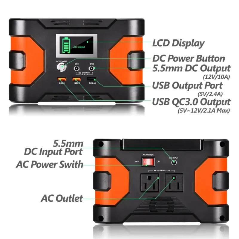 150W Portable Power Station&60W Solar Panel; Flashfish 45000mAh — photo 3