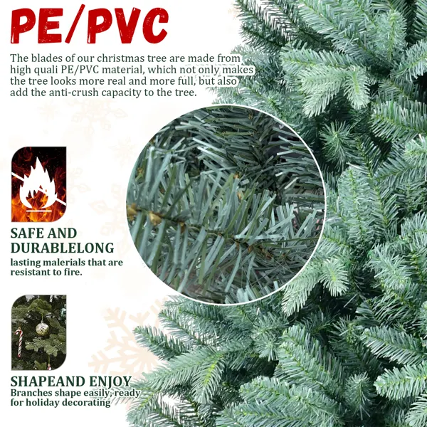 Artificial 6ft Blue Green Tint Christmas Tree with 1390 PE PVC — photo 7