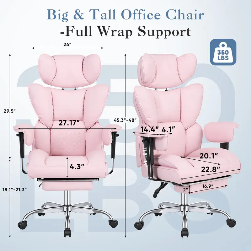 Gaming Computer Chair β Executive Ergonomic Chair with Footrest β photo 7