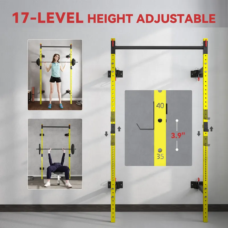 Folding Squat Rack with Pull Up Bar — photo 5