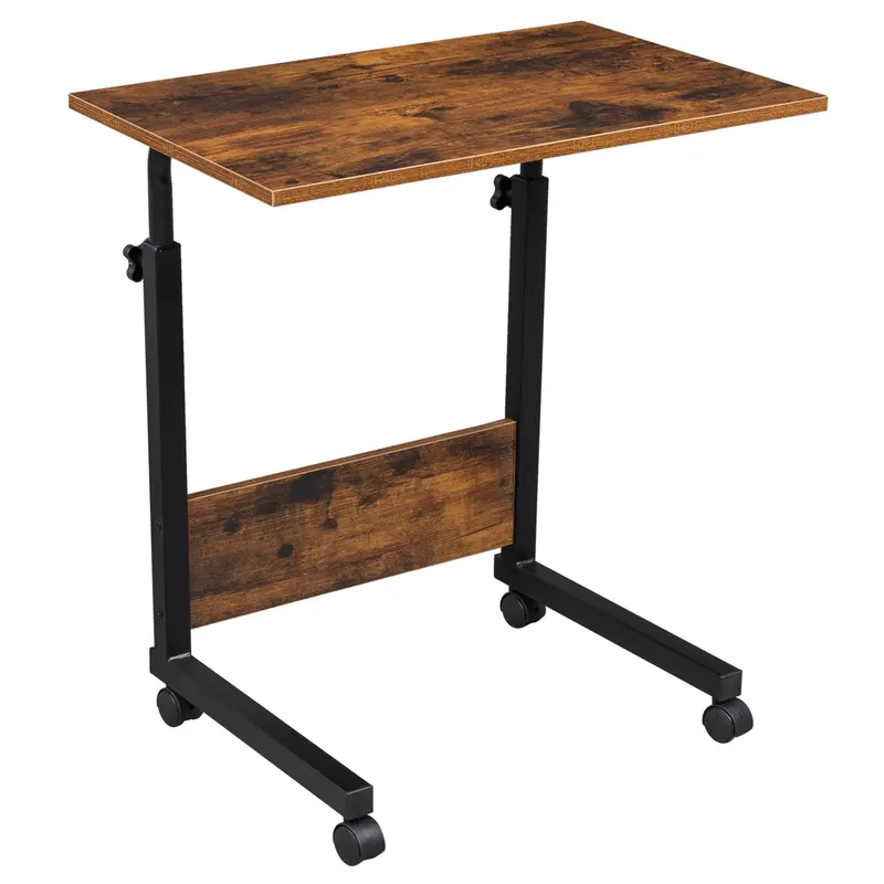 Adjustable Tray Table Rolling Sofa Side Snack Table with Wheels β photo 8