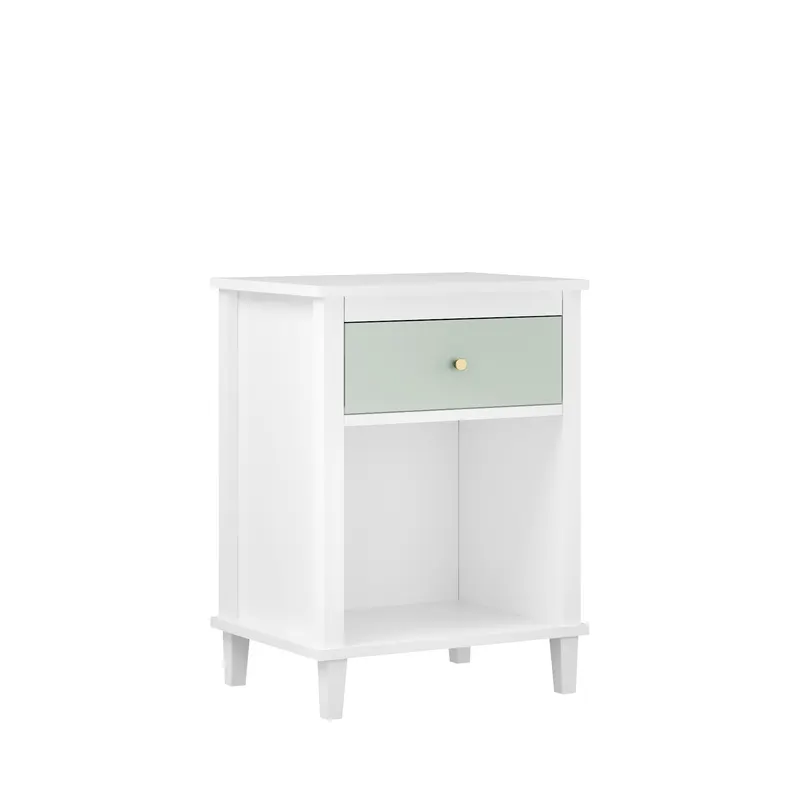 26.77''H Wooden Nightstand with One Drawer One Shelf for Kids — photo 6