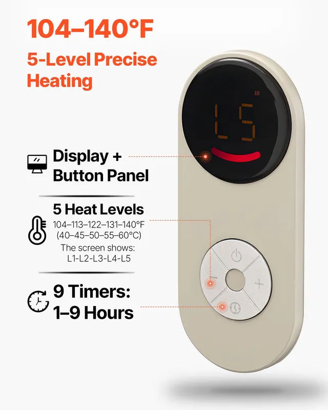 Under Desk Space Heater — Rollable Foot Warmer Portable — photo 4