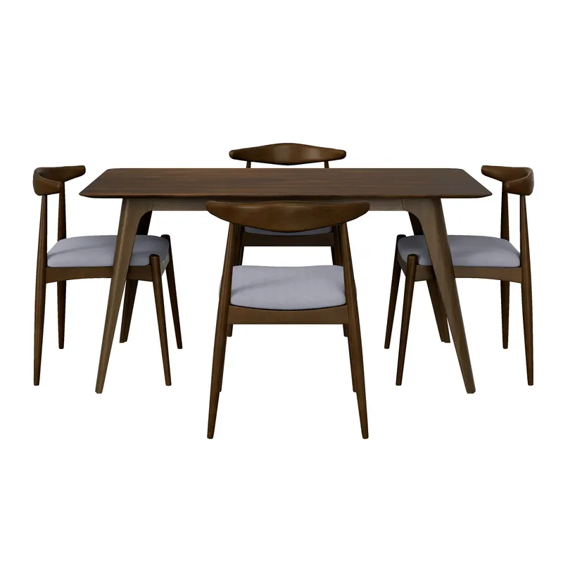 5-Piece Dining Set 1 Table 4 Chairs — photo 4