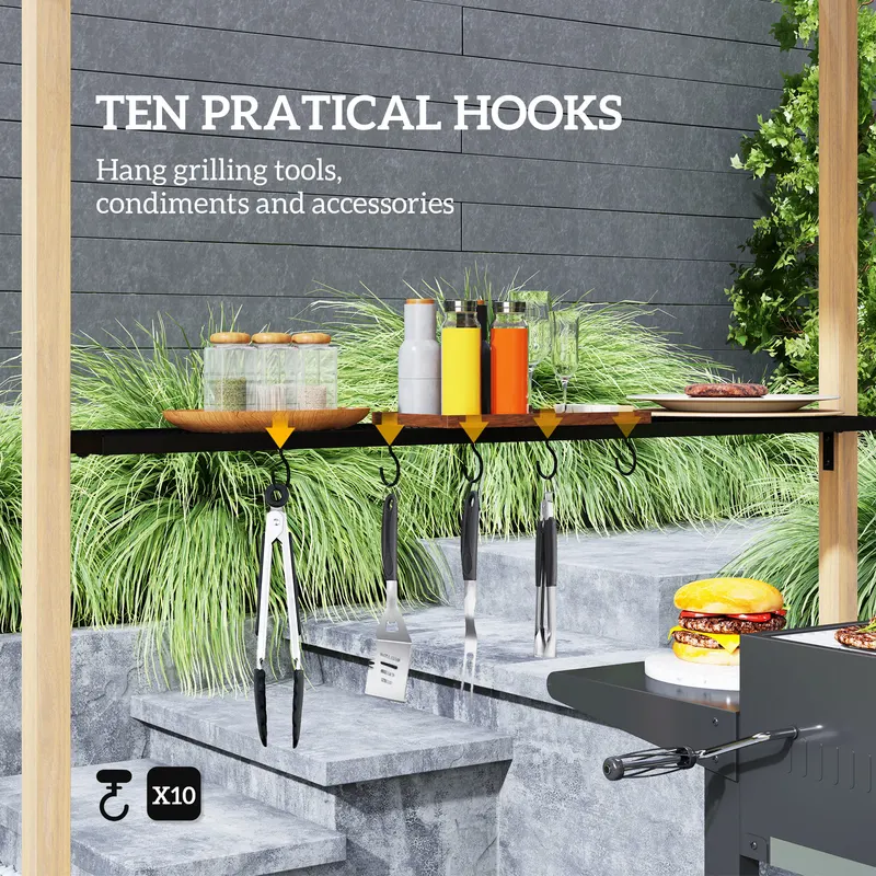 Grill Gazebo — Double Tiered Barbecue Grill Gazebo Shelter — photo 8