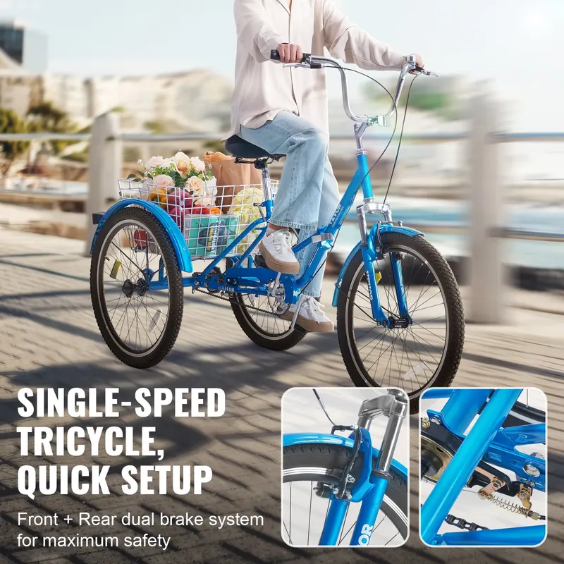 Folding Adult Tricycle β 24-Inch Adult Folding Trikes β photo 3