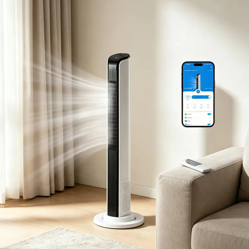 42 Inch Smart Tower Fan — 110V 65W All-copper Motor Bladeless — photo 2