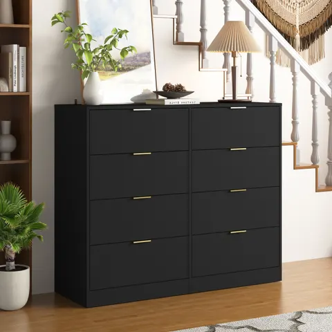 8 Drawers Dresser for Bedroom — Wood Bedroom Dresser Modern