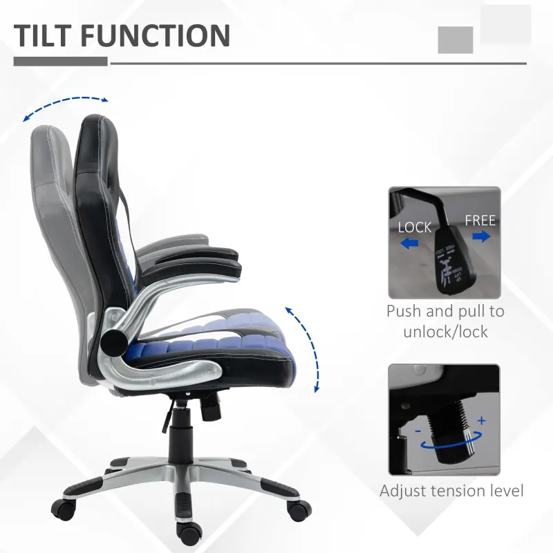 Racing Gaming Chair PU Leather Office Chair Executive Computer — photo 5